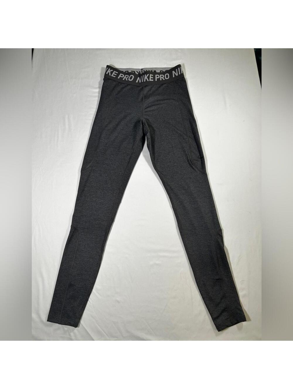 Nike Pants Womens Extra Small Gray Pro Dri Fit Tight Leggings